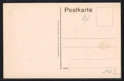 AK Homburg /Pfalz, Bahnhofstrasse mit Geschäft