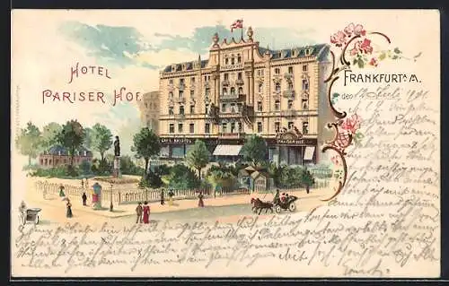 Lithographie Frankfurt a. M., Hotel Pariser Hof