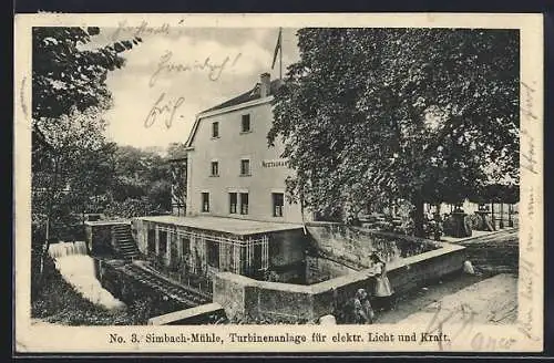 AK Saarbrücken, Gasthaus Simbach-Mühle