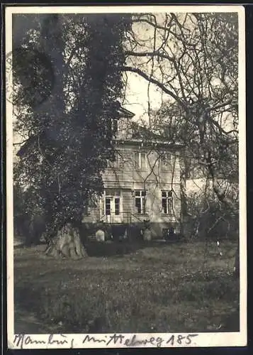 Foto-AK Hamburg-Rotherbaum, Villa Dorenhof, Mittelweg 185, Ansicht vom Garten aus