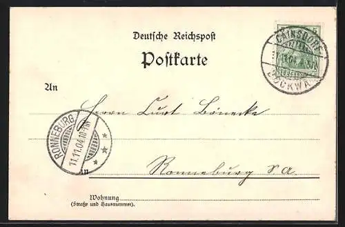Lithographie Niederhasslau, Gasthof Stadt Zwickau, Gasthof zum Bogenstein und Gemeindeamt