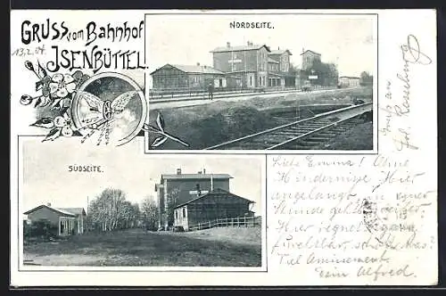 AK Isenbüttel, Bahnhof von Nord und Süd