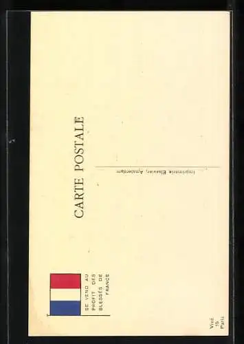 Künstler-AK Louis Raemaekers: La Lettre, 1. Weltkrieg, deutscher Schützengraben