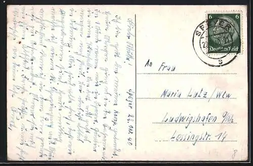 AK Speyer, Dom von der Rheinseite