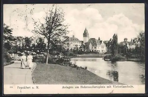 AK Frankfurt-Westend, Hohenzollern-Anlage und Viktoria-Schule