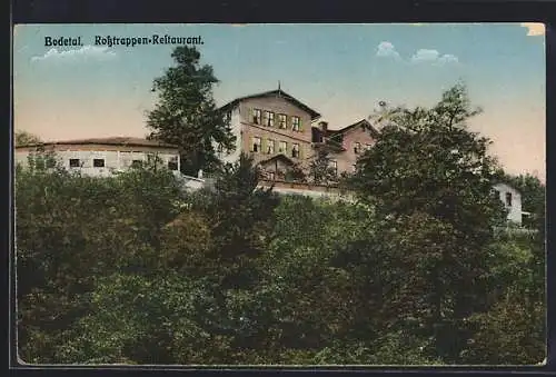 AK Bodetal, Rosstrappen-Restaurant mit Umgebung