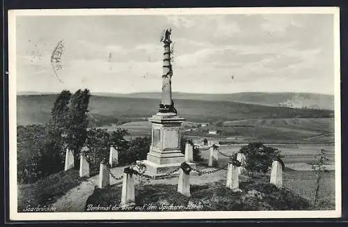 AK Saarbrücken, Denkmal der 39er auf den Spicherer Höhen