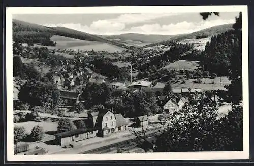 AK Waldmichelbach i. Odenwald, Jugendherberge mit Blick auf den unteren Ortsteil