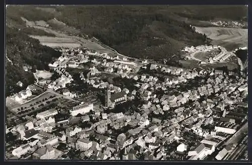 AK Rodalben, Fliegeraufnahme der Ortschaft