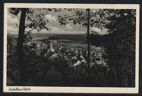 AK Rodalben /Pfalz, Teilansicht mit Kirche