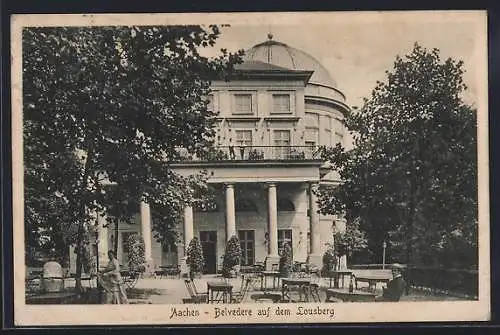 AK Aachen, Gasthaus Belvedere auf dem Lousberg