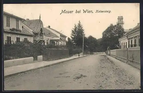 AK Mauer bei Wien, Blick in den Kaisersteig