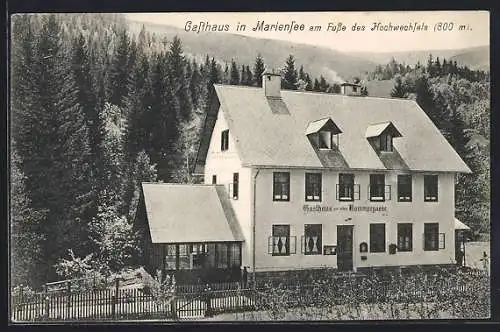 AK Mariensee, Gasthaus zur alten Kammergasse am Fusse des Hochwechsels