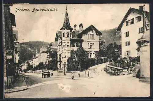 AK Bregenz, Villen an der Belruptstrasse