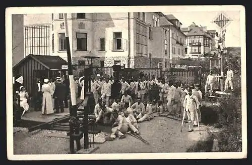 AK Wien, Genesungsheim für kriegsverletzte Eisenbahner, Unterricht in der Stationsanlage