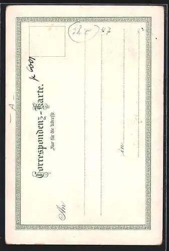 Lithographie Scholastika, Ortsansicht am Achensee