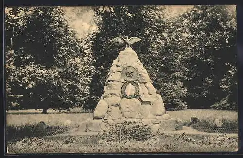 AK Versmold, Bismarckdenkmal im Stadtpark