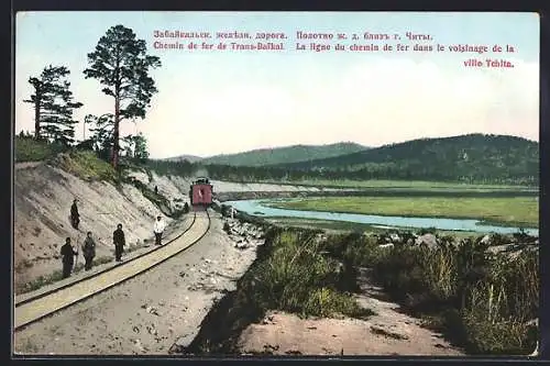 AK Tchita, Chemin de fer de Trans-Baikail, La ligne du chemin de fer dans le voisinage de la ville Tchita