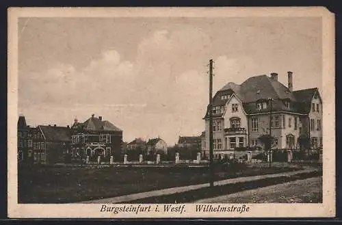 AK Burgsteinfurt i. Westf., Villenviertel an der Wilhelmstrasse