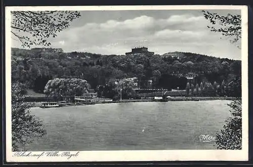 AK Essen / Ruhr, Blick auf die Gaststätte Villa Hügel