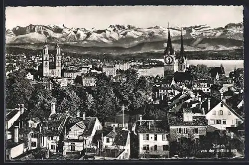 AK Zürich, Teilansicht von der Urania aus