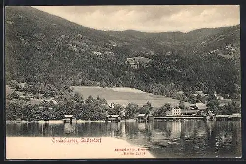 AK Sattendorf, Uferpartie am Ossiachersee