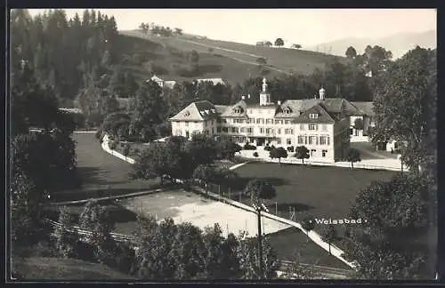 AK Weissbad, Blick auf Kurhaus und Landschaft