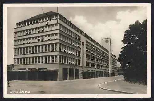 AK Zürich, Gebäude der Sihl-Post