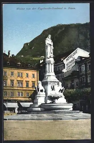 AK Bozen, Das Walter von der Vogelweide-Denkmal