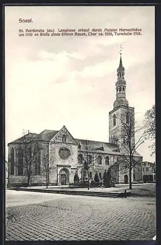 AK Soest, St. Petrikirche und Denkmal