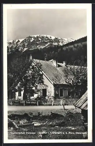 AK Kapellen a. d. Mürz, Deininger`s Gasthaus Stoinhof