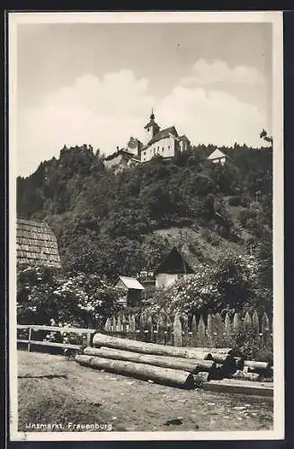 AK Unzmarkt /Frauenburg, Blick hinauf zur Kirche