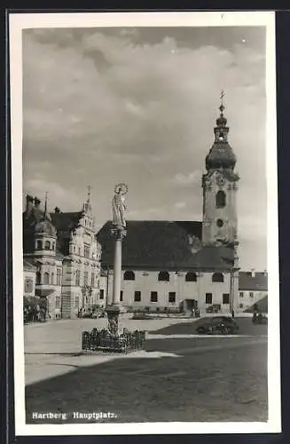 AK Hartberg, Hauptplatz mit Kirche