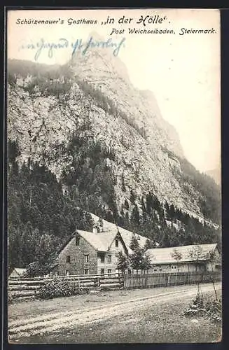 AK Weichselboden, Schützenauer's Gasthaus In der Hölle