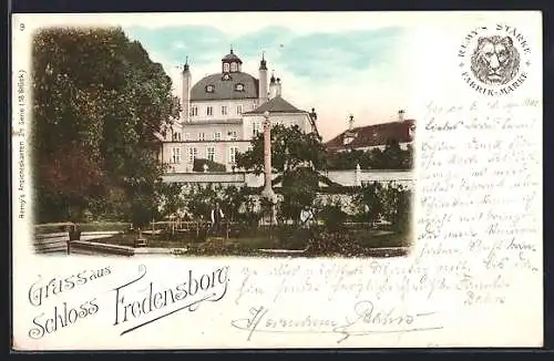 AK Fredensborg, Vorderansicht des Schlosses