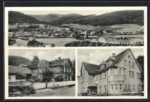 AK Löwensen, Ortsansicht, St. Maria, DRK-Müttererholungsheim Hohe Stolle