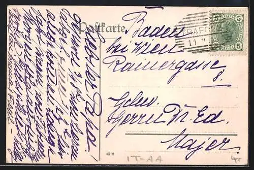 AK Trafoi, Partie aus dem Ort mit Trafoi-Hotel