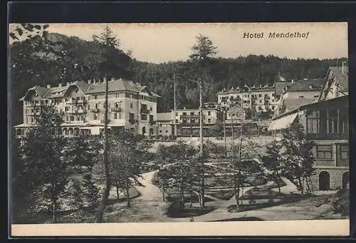 AK Mendelpass, Anlagen vor dem Hotel Mendelhof