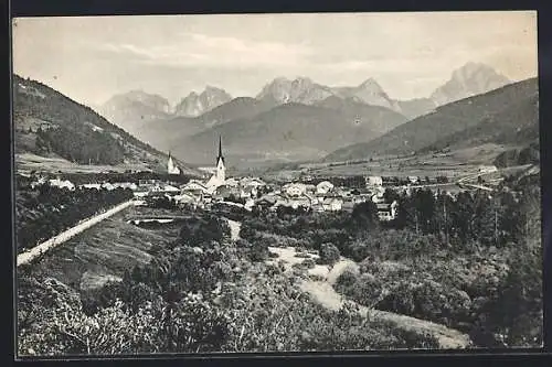 AK Welsberg /Pustertal, Panorama des Ortes