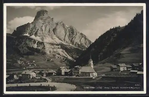 AK Corvara /Alta Badia, Ortsansicht mit Kirche