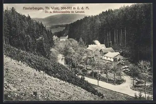 AK Finsterbergen, Öl- & Schneidemühle im Leinatal