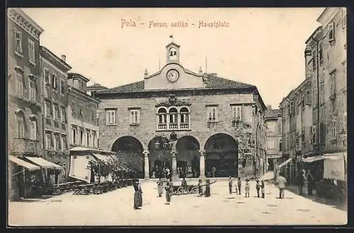 AK Pola, Forum antiko, Hauptplatz