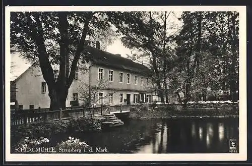 AK Strausberg i. d. Mark, Historisches Gasthaus Schlagmühle