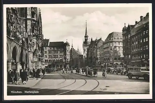 AK München-Au, Blick auf Marienplatz