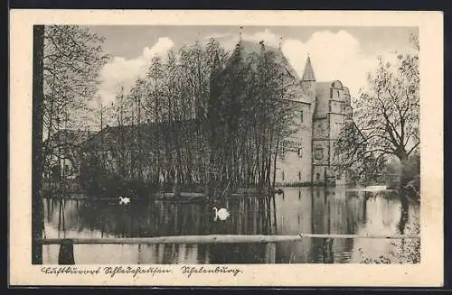 AK Schledehausen / Osnabrück, Blick auf Schelenburg