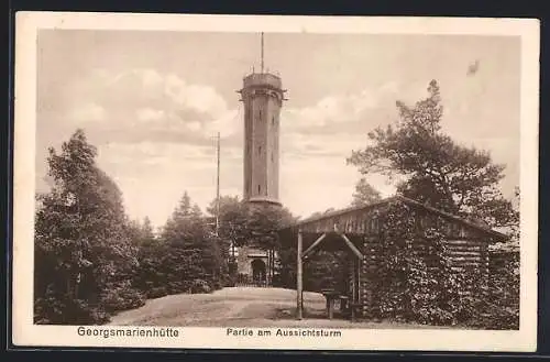 AK Georgsmarienhütte, Partie am Aussichtsturm