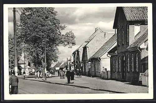 AK Rotenburg / Hann., Strassenpartie am neuen Markt