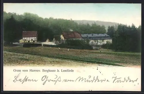 AK Lemförde, Blick zum Hannoverschen Berghaus