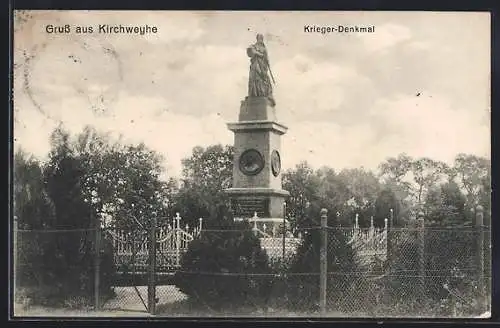 AK Kirchweyhe / Bremen, Krieger-Denkmal
