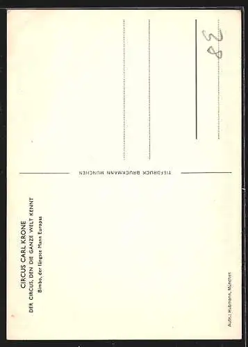 AK Zirkus Carl Krone, Riese Bimbo